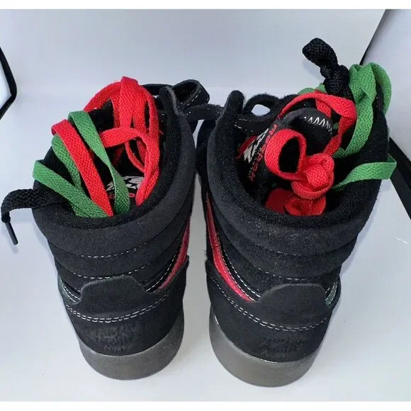 Reebok Freestyle Hi-Top‎ Sneakers Human Rights,  Women Size 8 HQ4141 Black NEW - Picture 3 of 7